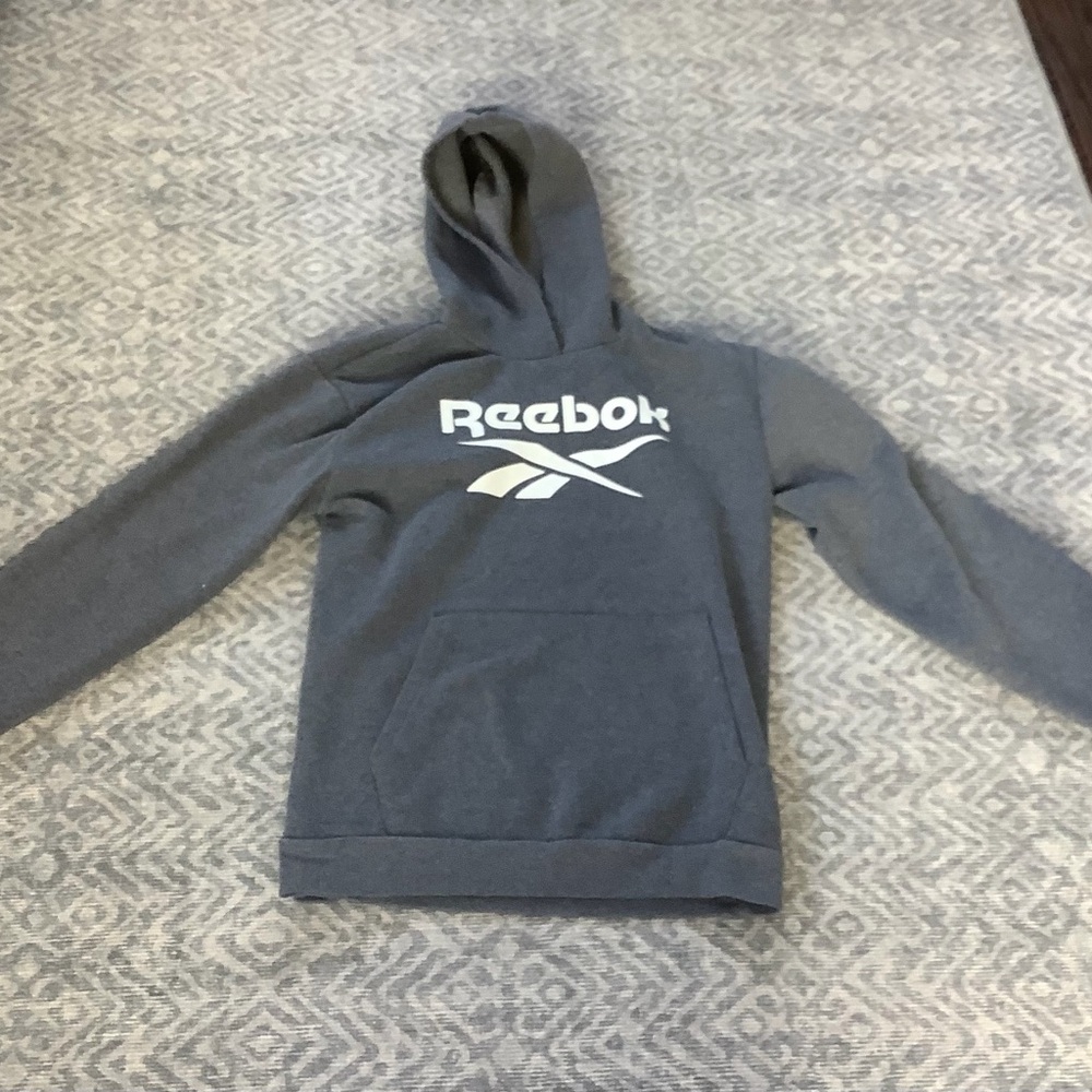 Boys 18/20 Reebok Charcoal Pullover Hoodie